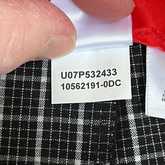 Jones New York Signature‎ Petite Black White Plaid Skort Shorts 12P Rear Pockets - Picture 8 of 8